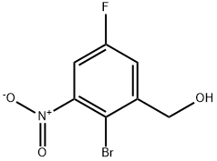 2-Bromo-5-fluoro-3-nitrobenzylalcohol 구조식 이미지