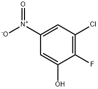 3-Chloro-2-fluoro-5-nitrophenol 구조식 이미지