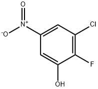 3-Chloro-2-fluoro-5-nitrophenol Structure