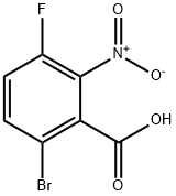 6-Bromo-3-fluoro-2-nitrobenzoic Acid Structure