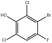 3-Bromo-2,6-dichloro-4-fluorophenol Structure