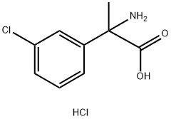 2-Amino-2-(3-chlorophenyl)propanoic acid hydrochloride Structure