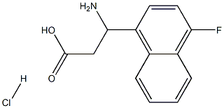 3-Amino-3-(4-fluoronaphthalen-1-yl)propanoic acid hydrochloride Structure