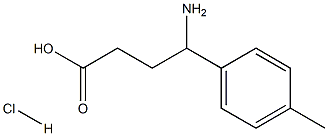 4-AMINO-4-(4-METHYLPHENYL)BUTANOIC ACID-HCL 구조식 이미지