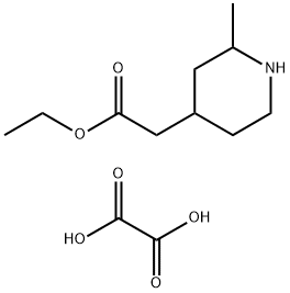 oxalic acid bis(ethyl 2-(2-methylpiperidin-4-yl)acetate) Structure