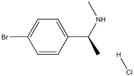 (S)-1-(4-Bromophenyl)-N-methylethanamine hydrochloride 구조식 이미지