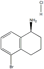 (S)-5-Bromo-1,2,3,4-tetrahydronaphthalen-1-amine hydrochloride Structure