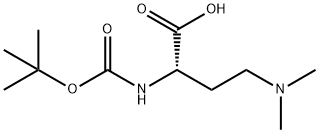 (S)-2-(tert-Butoxycarbonylamino)-4-(dimethylamino)butanoic acid Structure