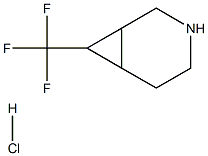 7-(trifluoromethyl)-3-azabicyclo[4.1.0]heptane hydrochloride Structure