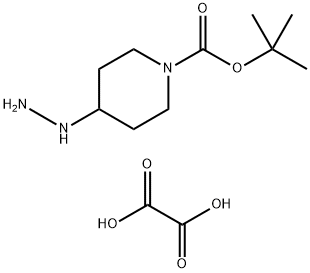 tert-butyl 4-hydrazinylpiperidine-1-carboxylate 1/2oxalic acid Structure