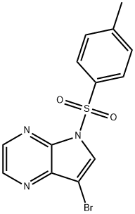 7-bromo-5-(4-methylbenzenesulfonyl)-5H-pyrrolo[2,3-b]pyrazine Structure