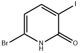 6-Bromo-2-hydroxy-3-iodopyridine 구조식 이미지