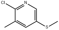 2-chloro-3-methyl-5-(methylthio)pyridine Structure