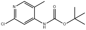 tert-butyl 2-chloro-5-methylpyridin-4-ylcarbamate 구조식 이미지