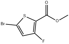 methyl 5-bromo-3-fluorothiophene-2-carboxylate 구조식 이미지