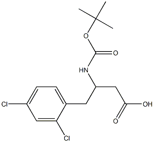 3-(Boc-amino)-4-(2,4-dichlorophenyl)butyric Acid Structure