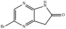 2-bromo-5H,6H,7H-pyrrolo[2,3-b]pyrazin-6-one Structure