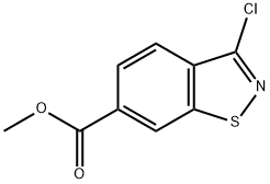 1,2-Benzisothiazole-6-carboxylic acid, 3-chloro-, methyl ester Structure