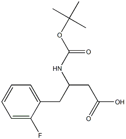 3-(Boc-amino)-4-(2-fluorophenyl)butyric Acid Structure