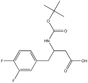 3-(Boc-amino)-4-(3,4-difluorophenyl)butyric Acid Structure