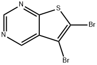 5,6-Dibromothieno[2,3-d]pyrimidine Structure