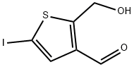 2-(Hydroxymethyl)-5-iodothiophene-3-carbaldehyde 구조식 이미지