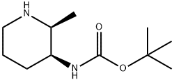 tert-butyl N-[(2S,3S)-2-methylpiperidin-3-yl]carbamate Structure