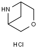 3-oxa-6-azabicyclo[3.1.1]heptane hydrochloride Structure
