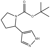 tert-butyl 2-(1H-pyrazol-4-yl)pyrrolidine-1-carboxylate Structure