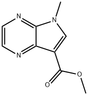 5-Methyl-5H-pyrrolo[2,3-b]pyrazine-7-carboxylic acid methyl ester Structure