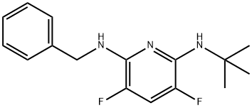 N2-BENZYL-N6-TERT-BUTYL-3,5-DIFLUOROPYRIDINE-2,6-DIAMINE(WXG03275) Structure