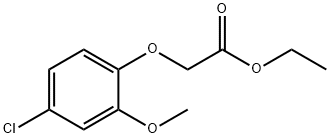 Ethyl 2-(4-chloro-2-methoxyphenoxy)acetate Structure
