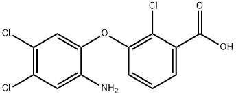 3-(2-Amino-4,5-dichlorophenoxy)-2-chlorobenzoic acid Structure