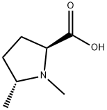 (2S,5R)-1,5-dimethylpyrrolidine-2-carboxylic acid Structure