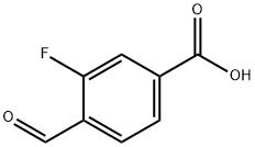 3-Fluoro-4-formylbenzoic acid 구조식 이미지