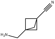 3-(aminomethyl)bicyclo[1.1.1]pentane-1-carbonitrile 구조식 이미지