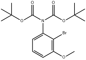 N,N-Bis-Boc-2-Bromo-3-methoxy-phenylamine Structure