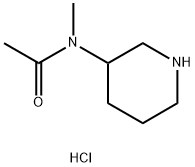 N-methyl-N-(piperidin-3-yl)acetamide hydrochloride 구조식 이미지