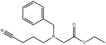 N-BENZYL-N-(3-CYANOPROPYL)-GLYCINE ETHYL ESTER 구조식 이미지