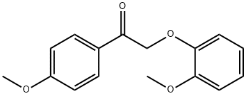 2-(2-Methoxyphenoxy)-1-(4-methoxyphenyl)ethanone Structure