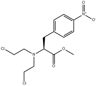 (S)-methyl 2-(bis(2-chloroethyl)amino)-3-(4-nitrophenyl)propanoate Structure