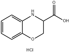 3,4-Dihydro-2H-benzo[1,4]oxazine-3-carboxylic acid hydrochloride 구조식 이미지