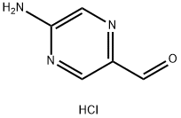 5-Amino-pyrazine-2-carbaldehyde hydrochloride 구조식 이미지