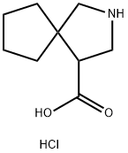 2-Aza-spiro[4.4]nonane-4-carboxylic acid hydrochloride Structure