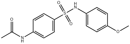 N4-ACETYL-N1-(4-METHOXYPHENYL)SULFANILAMIDE 구조식 이미지