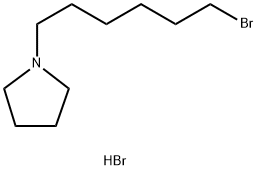 1-(6-Bromohexyl)pyrrolidine Hydrobromide 구조식 이미지