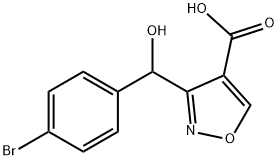 3-[(4-Bromophenyl)(hydroxy)methyl]isoxazole-4-carboxylic Acid Structure