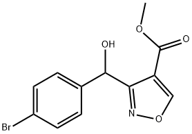 Methyl 3-[(4-Bromophenyl)(hydroxy)methyl]isoxazole-4-carboxylate Structure