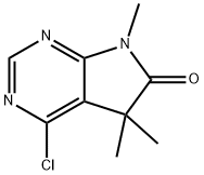 4-chloro-5,5,7-trimethyl-5H,6H,7H-pyrrolo[2,3-d]pyrimidin-6-one Structure