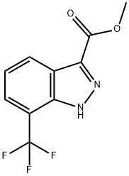 methyl 7-(trifluoromethyl)-1H-indazole-3-carboxylate 구조식 이미지
